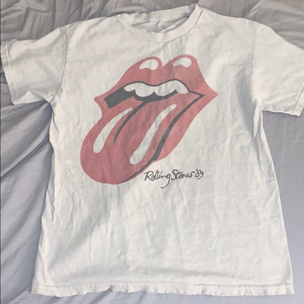 Brandy Melville worn looking Rolling Stones Tee
